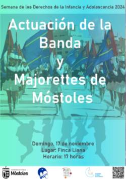 Actuación de la Banda y Majorettes de Móstoles-b